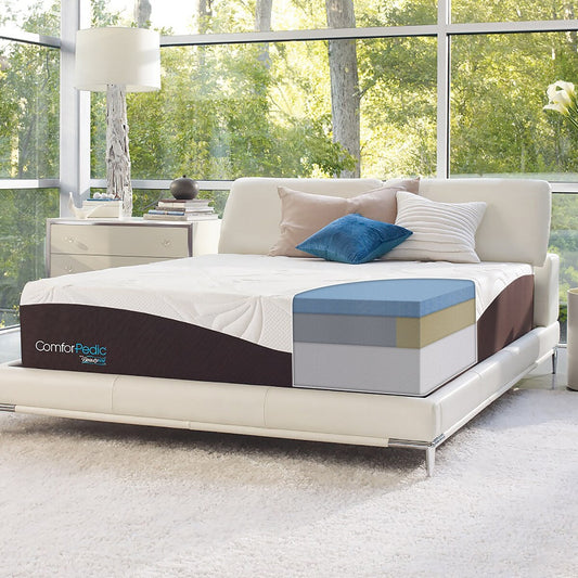 ComforPedic from Beautyrest Choose Your Comfort 12-inch Gel Memory Foam Mattress - White
