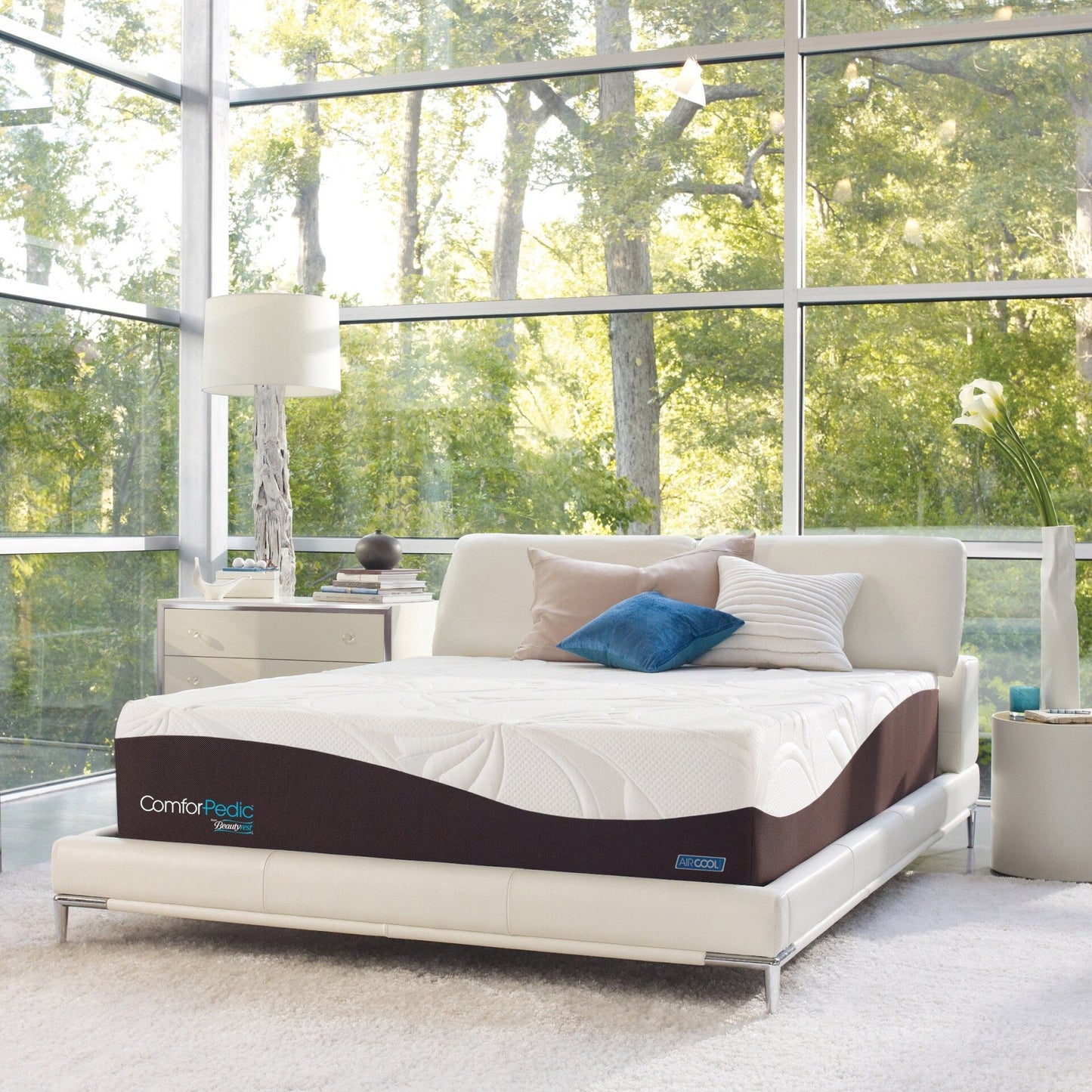 ComforPedic from Beautyrest New Life Plush Firm Mattress Set
