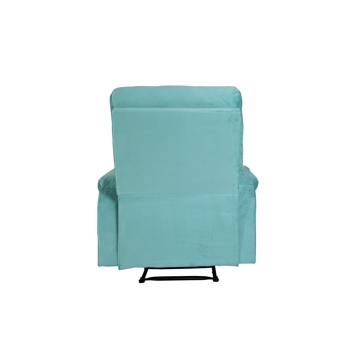 Comfortable Single Recliner with Manual Handle and Velvet Upholstery for Ultimate Relaxation