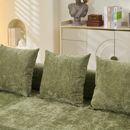 Comfy Convertible Folding Mattress Couch,Floor Sofa Bed, Chenille Floor Sofa With Armrest, Floor Sofa Lounge Couch