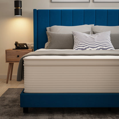 Commercial Memory Foam and Pocket Spring Hybrid Mattress in a Box
