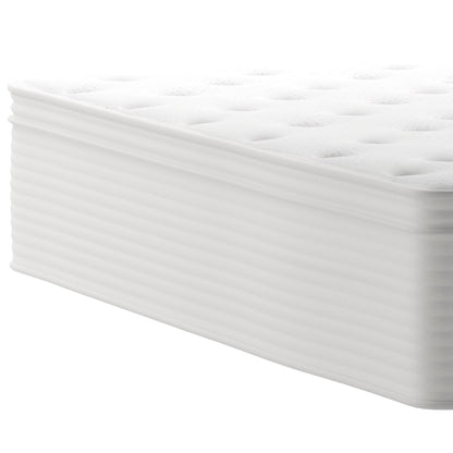 Commercial Memory Foam and Pocket Spring Hybrid Mattress in a Box