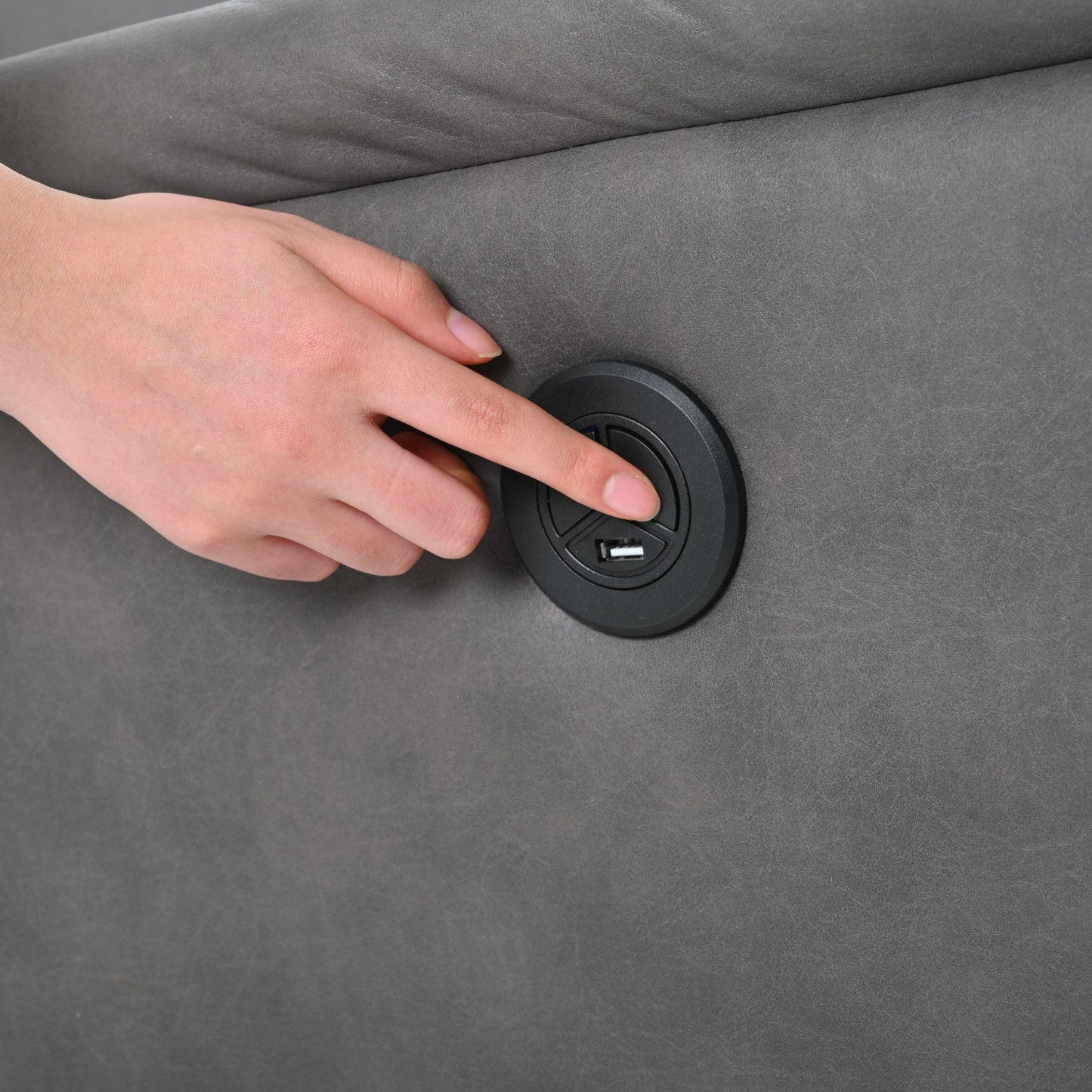 Compact Electric Reclining Chair featuring USB Port, Side Control, and Comfortable Backrest for Small Spaces