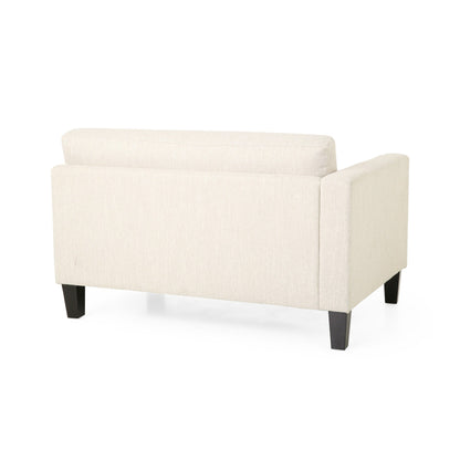 Contemporary 3-Seater Sofa with Sleek Wooden Legs and Plush Upholstery - Perfect for Modern Living Spaces