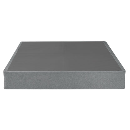 Contemporary 9 in. Foldable Metal Mattress Foundation Box Spring, Gray