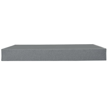 Contemporary 9 in. Foldable Metal Mattress Foundation Box Spring, Gray