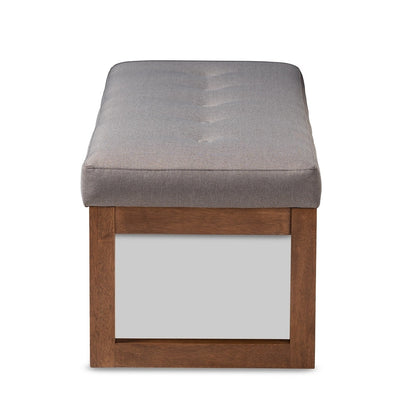 Contemporary Fabric Upholstered Bench by Baxton Studio
