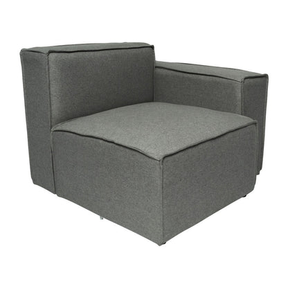 Contemporary Modular Sectional Sofa Right Side Chair with Armrest