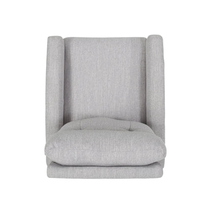 Contemporary Push-Back Recliner Chair with Swivel and Glider