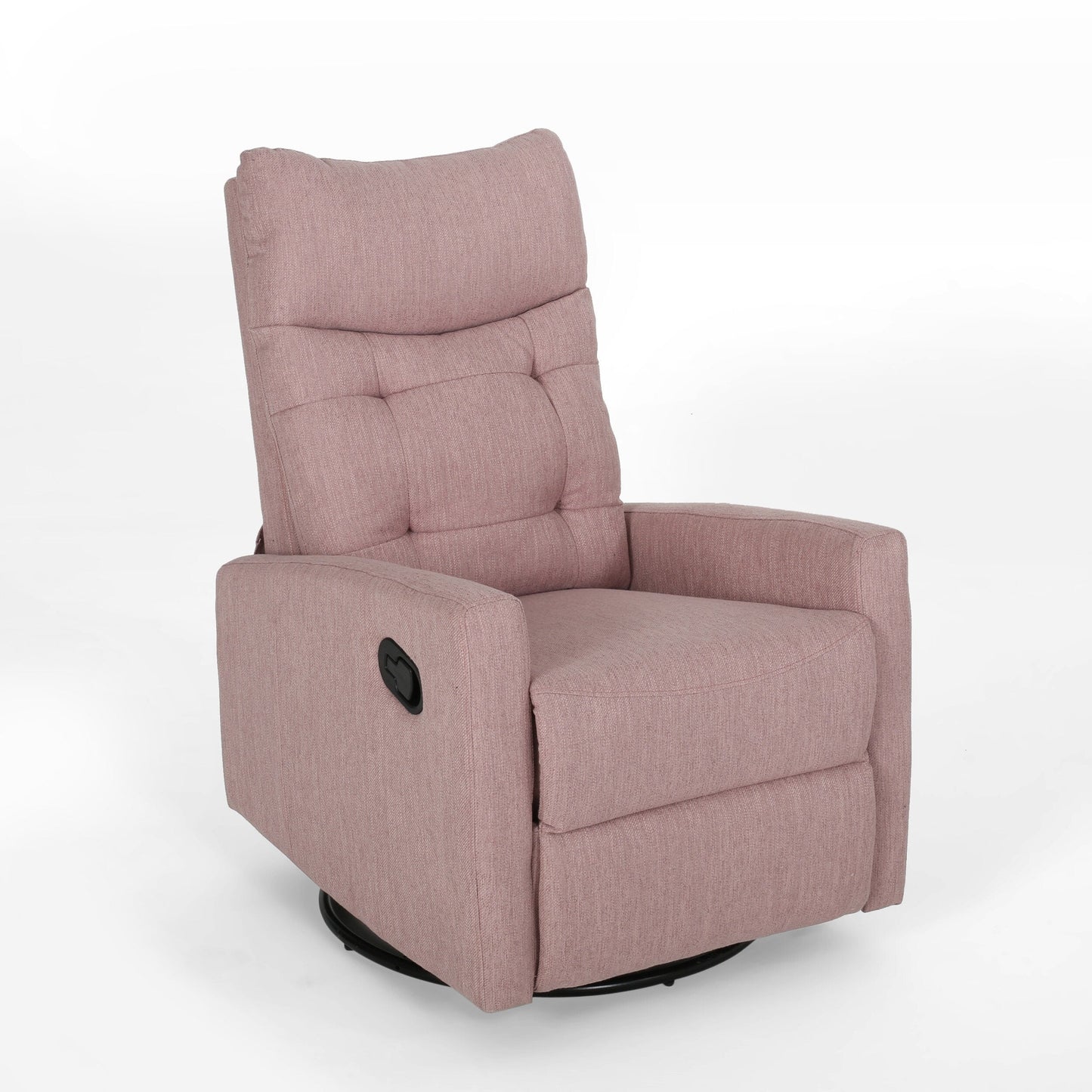 Contemporary Push-Back Recliner Chair with Swivel and Glider