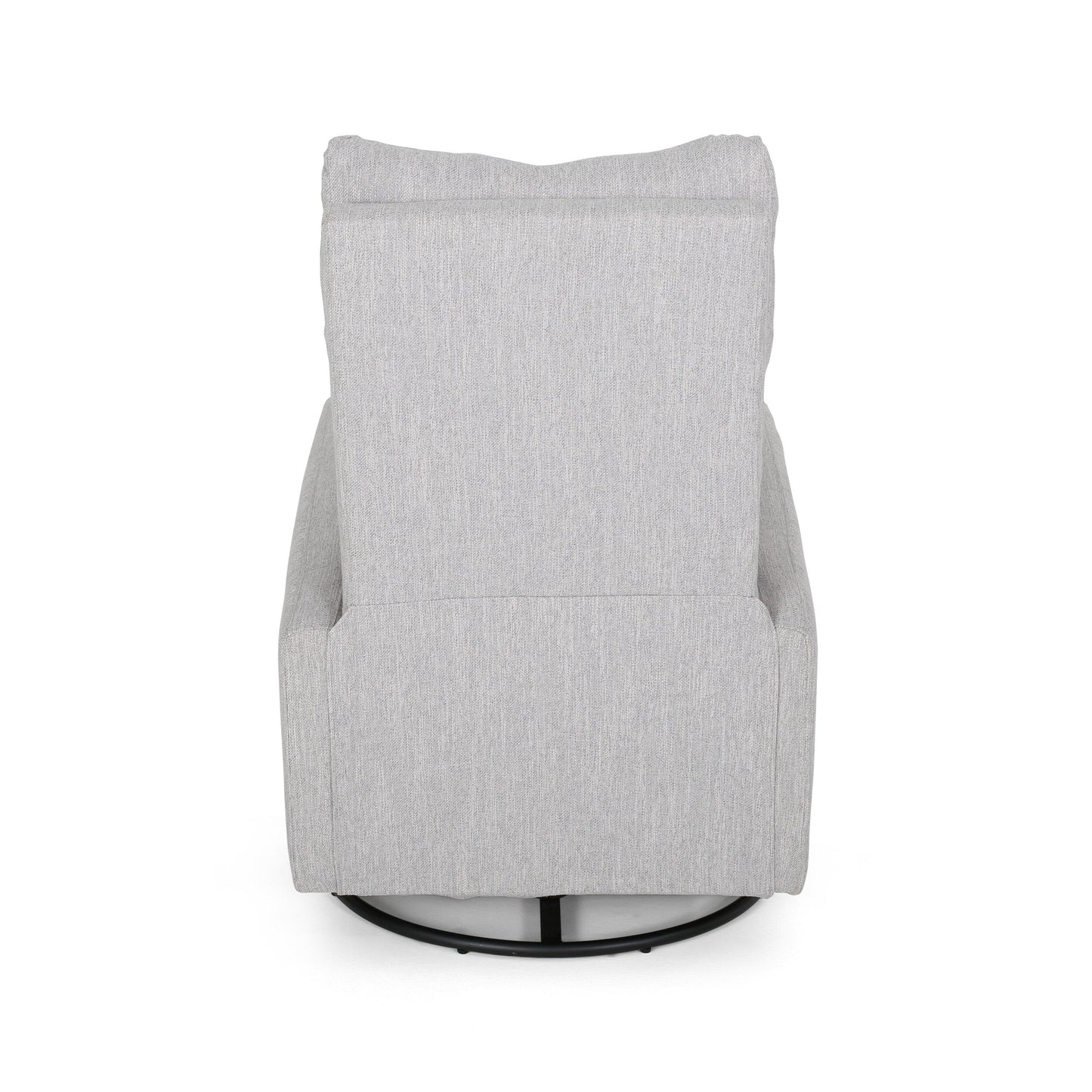Contemporary Push-Back Recliner Chair with Swivel and Glider