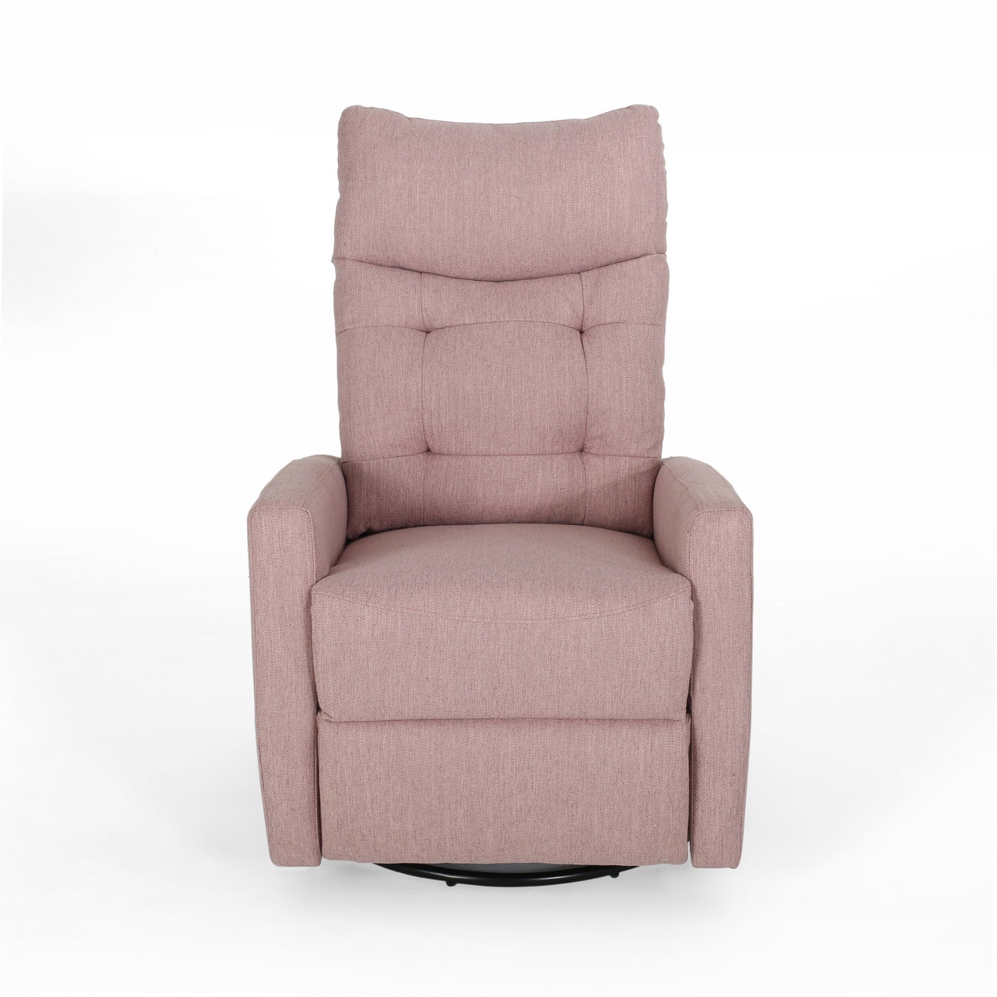Contemporary Push-Back Recliner Chair with Swivel and Glider