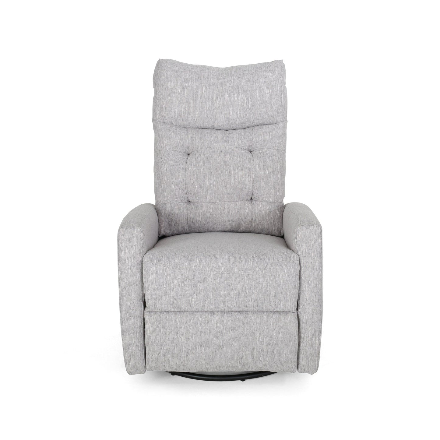 Contemporary Push-Back Recliner Chair with Swivel and Glider