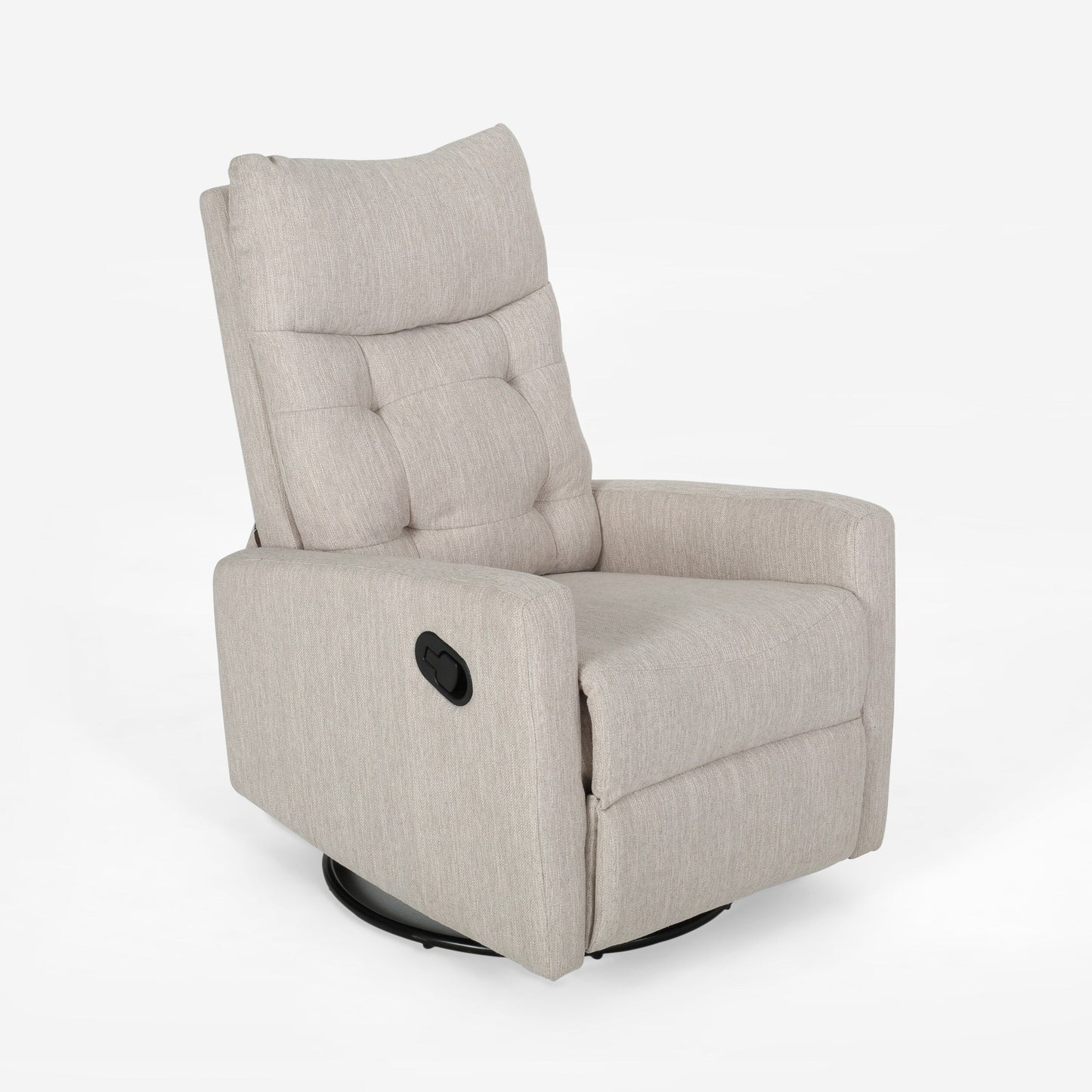 Contemporary Push?Back Swivel Glider Recliner Chair