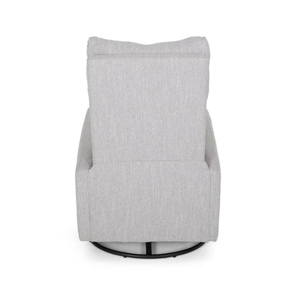 Contemporary Push?Back Swivel Glider Recliner Chair
