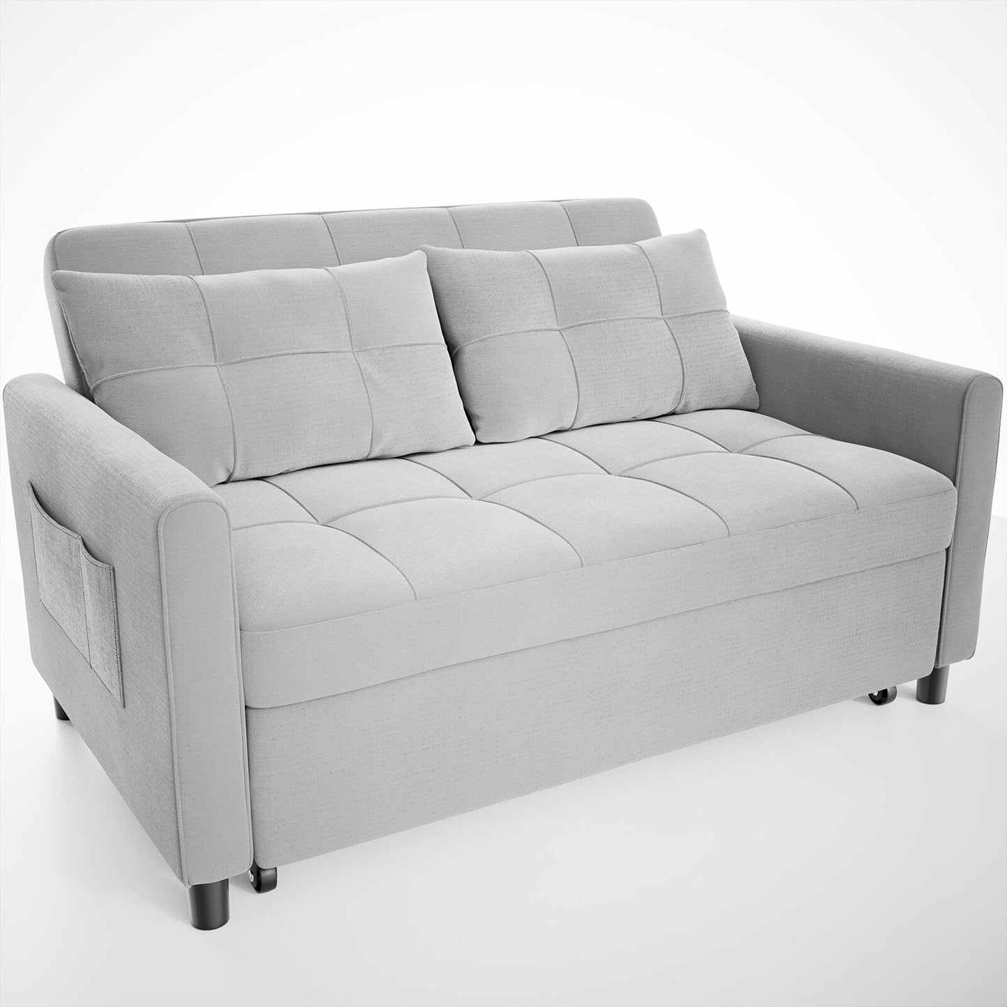 Convertiable 3 in 1 Sofa Loveseat with Pull-up Bed