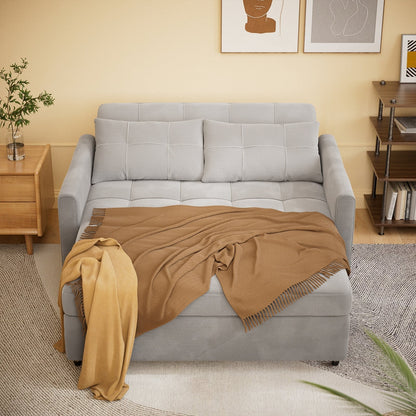 Convertiable 3 in 1 Sofa Loveseat with Pull-up Bed