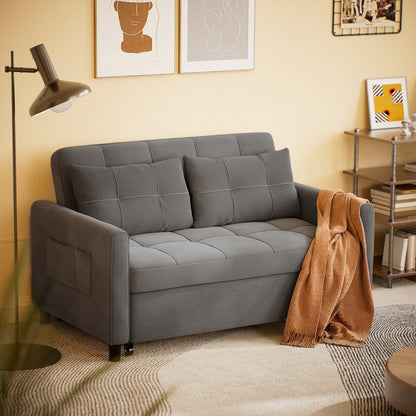 Convertiable 3 in 1 Sofa Loveseat with Pull-up Bed