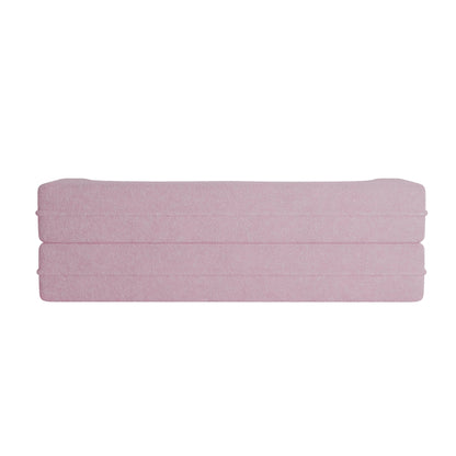 Convertible Teddy Fabric Foam-Filled Sleeper Sofa Bed