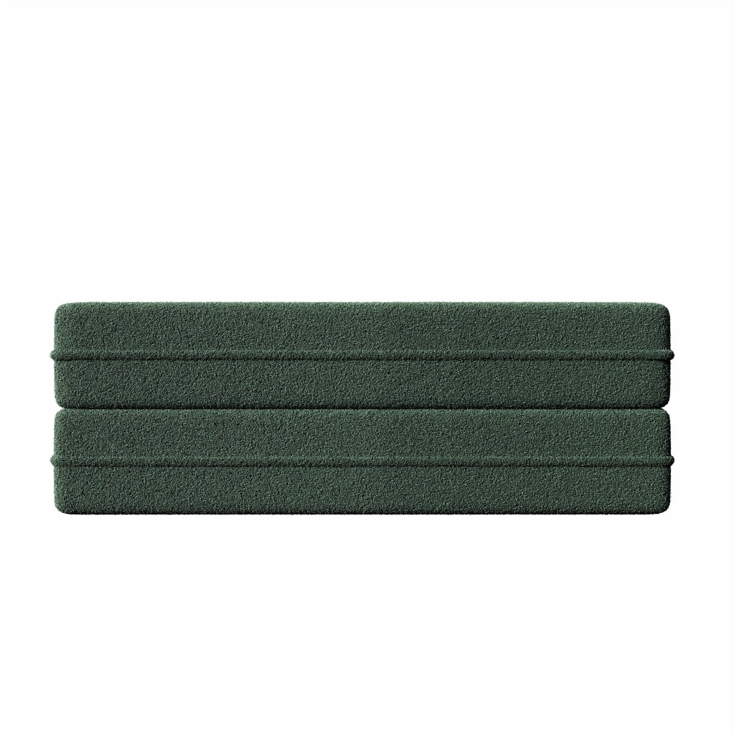 Convertible Teddy Fabric Foam-Filled Sleeper Sofa Bed