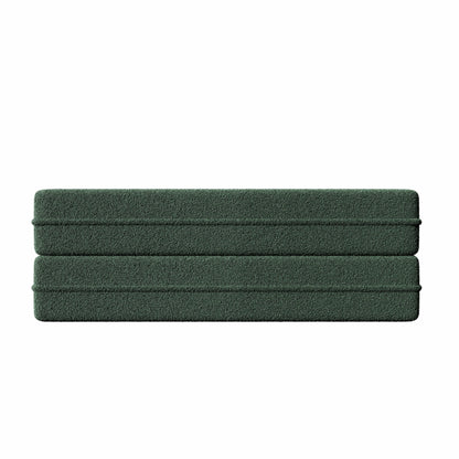 Convertible Teddy Fabric Foam-Filled Sleeper Sofa Bed