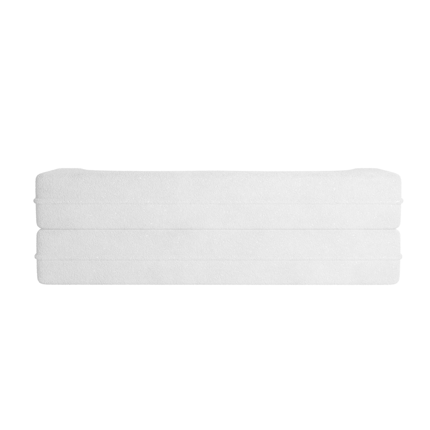 Convertible Teddy Fabric Foam-Filled Sleeper Sofa Bed