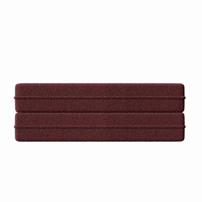 Convertible Teddy Fabric Foam-Filled Sleeper Sofa Bed