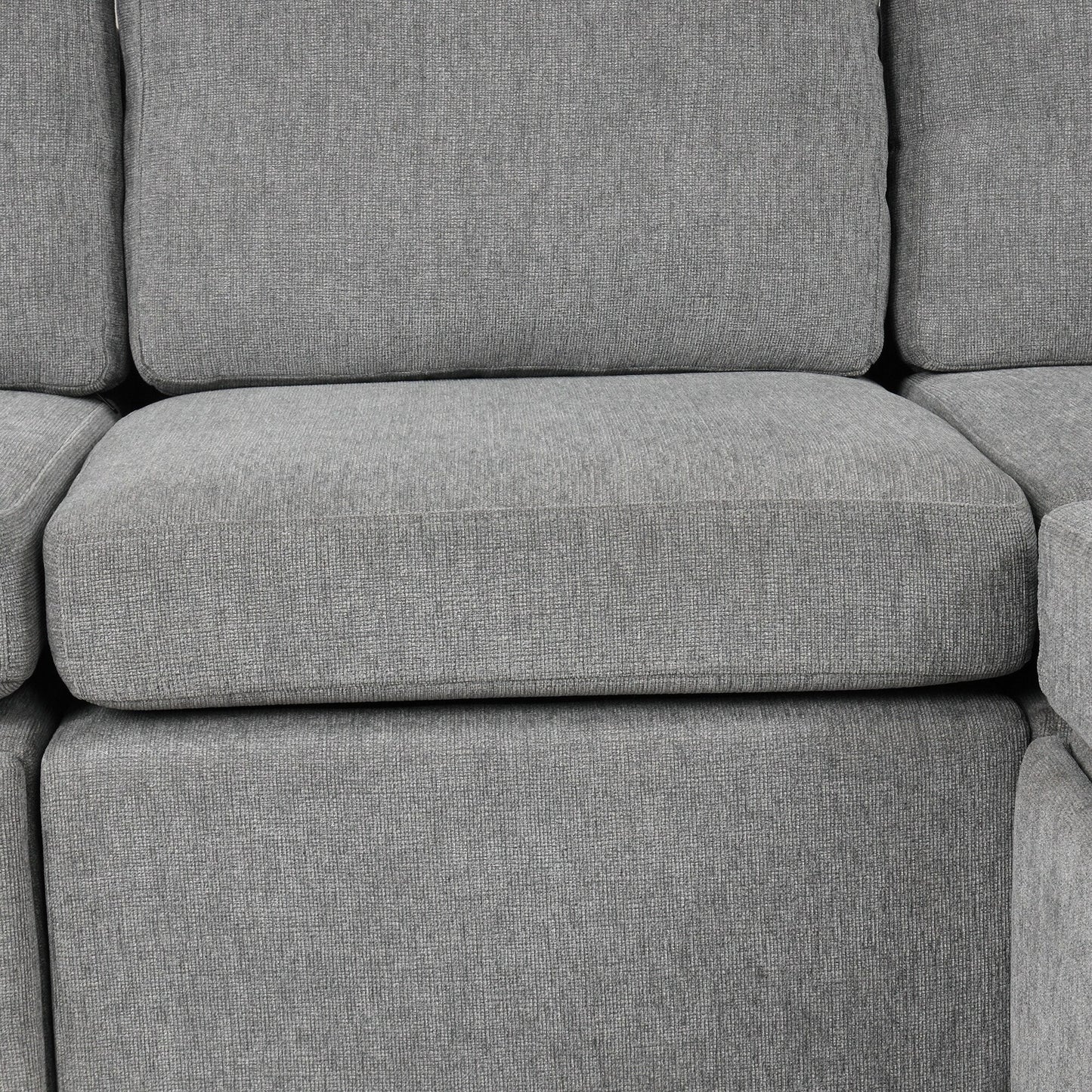 Convertible U-Shaped Sectional Sofa with Pull-Out Bed, USB Ports and Cup Holders for Living Room