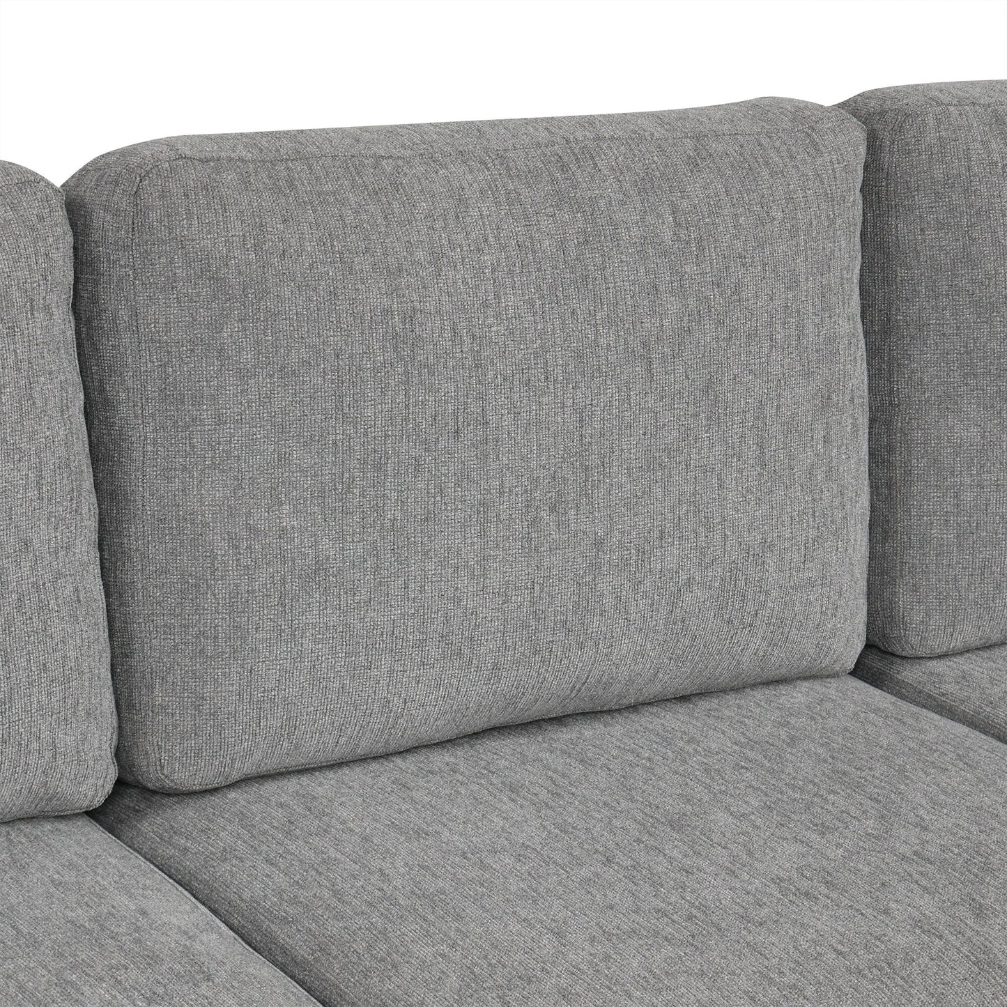 Convertible U-Shaped Sectional Sofa with Pull-Out Bed, USB Ports and Cup Holders for Living Room