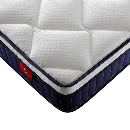 Cool 10/12 Plush Gel Memory Foam Pocket Spring Hybrid Mattress In A Box With Certipur-US Certified Memory Foam