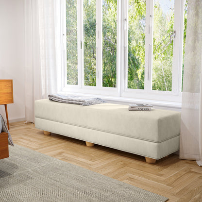 Jaxx Camden Convertible Bed Bench / Fold-Out Twin Guest Bed