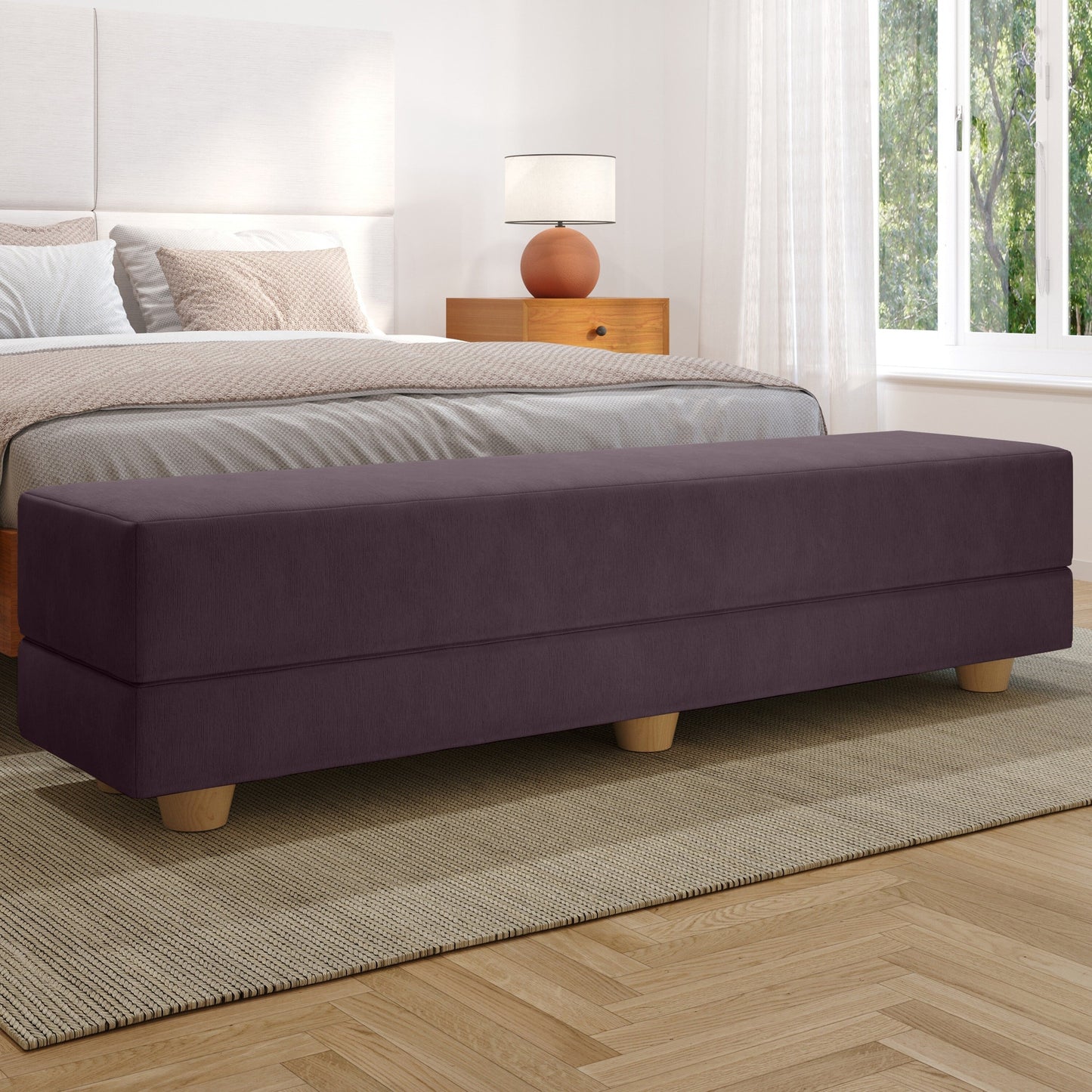 Jaxx Camden Convertible Bed Bench / Fold-Out Twin Guest Bed