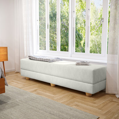 Jaxx Camden Convertible Bed Bench / Fold-Out Twin Guest Bed