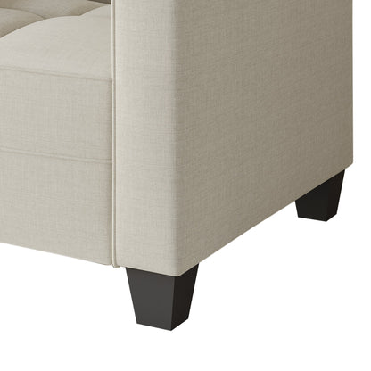 CraftPorch Chic Modern Linen Upholstered Sofa