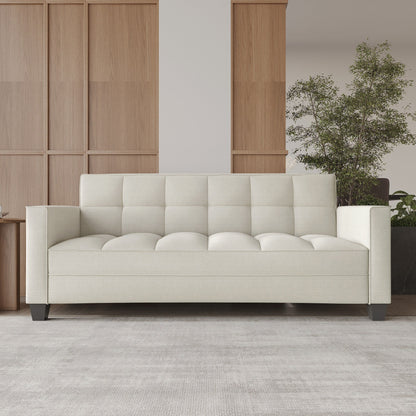 CraftPorch Chic Modern Linen Upholstered Sofa