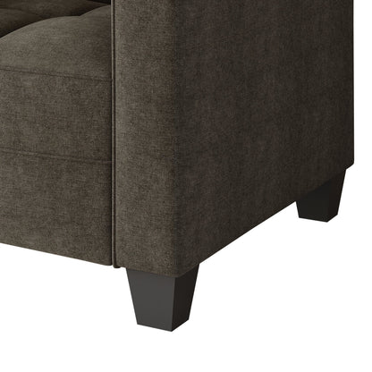 CraftPorch Chic Modern Linen Upholstered Sofa