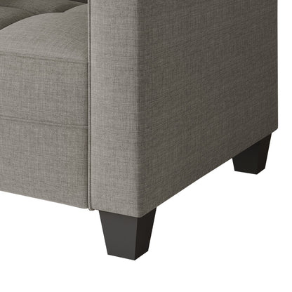 CraftPorch Chic Modern Linen Upholstered Sofa