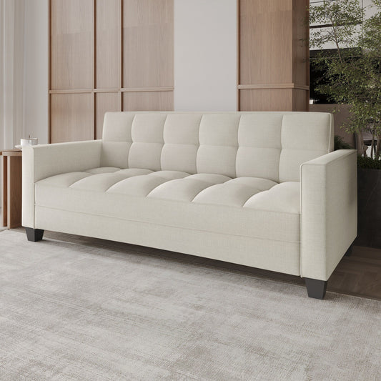 CraftPorch Chic Modern Linen Upholstered Sofa