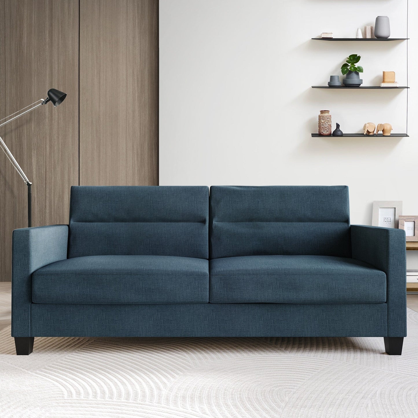 CraftPorch Clean and Minimalist Linen Upholstered Sofa