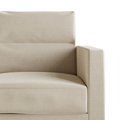 CraftPorch Clean and Minimalist Linen Upholstered Sofa
