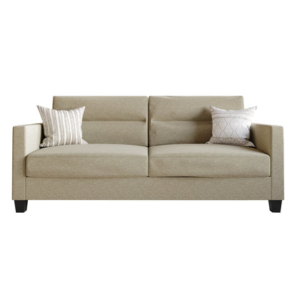 CraftPorch Clean and Minimalist Linen Upholstered Sofa