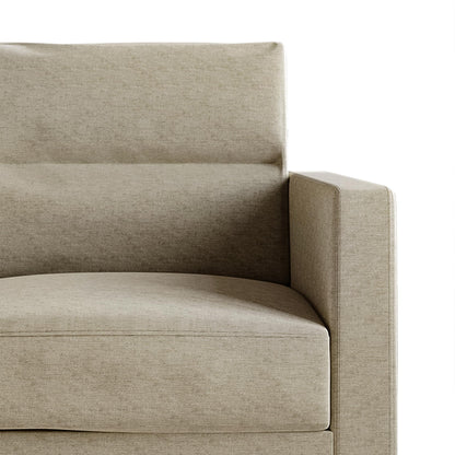 CraftPorch Clean and Minimalist Linen Upholstered Sofa