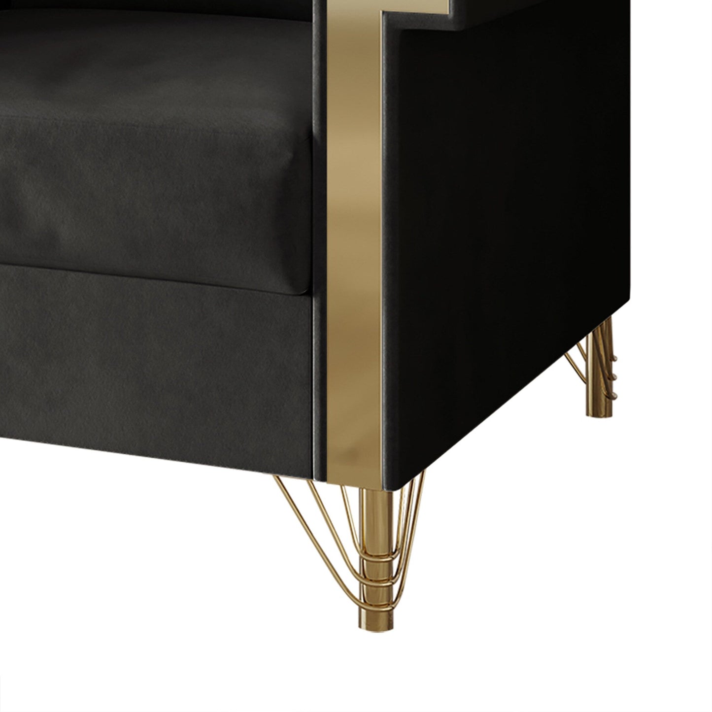 CraftPorch Luxurious Velvet Upholstered Sofa