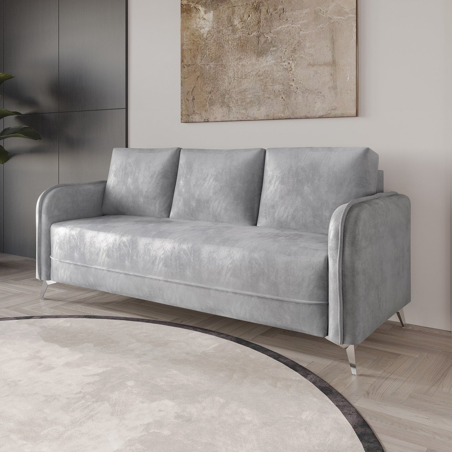 CraftPorch Luxurious Velvet Upholstered Sofa