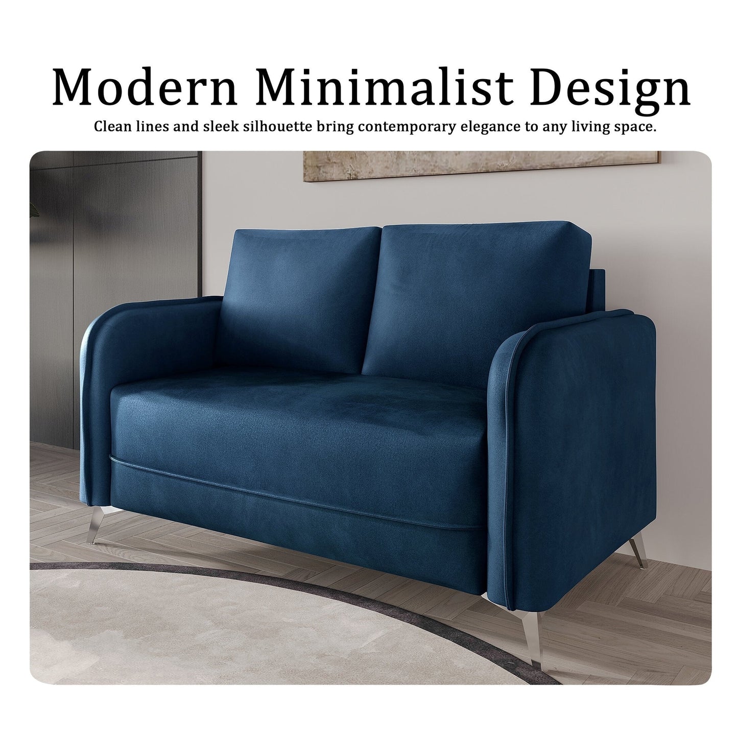 CraftPorch Luxurious Velvet Upholstered Sofa