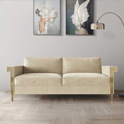 CraftPorch Luxurious Velvet Upholstered Sofa
