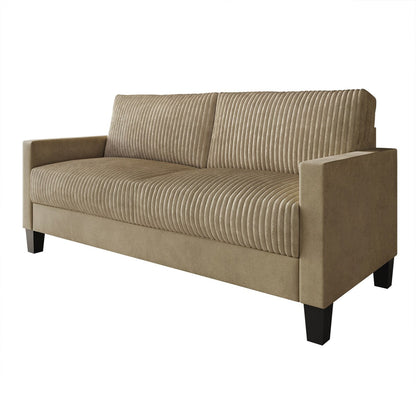 CraftPorch Corduroy Mid-Century Modern Velvet Upholstered Sofa