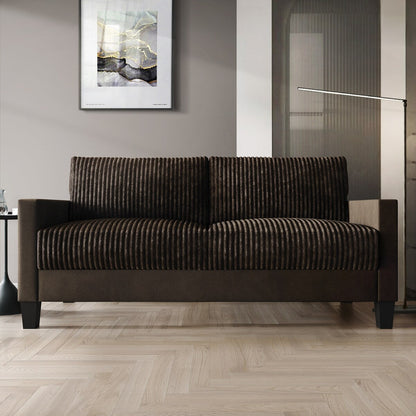 CraftPorch Corduroy Mid-Century Modern Velvet Upholstered Sofa