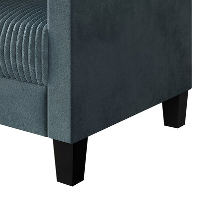 CraftPorch Corduroy Mid-Century Modern Velvet Upholstered Sofa