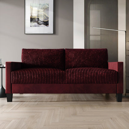 CraftPorch Corduroy Mid-Century Modern Velvet Upholstered Sofa